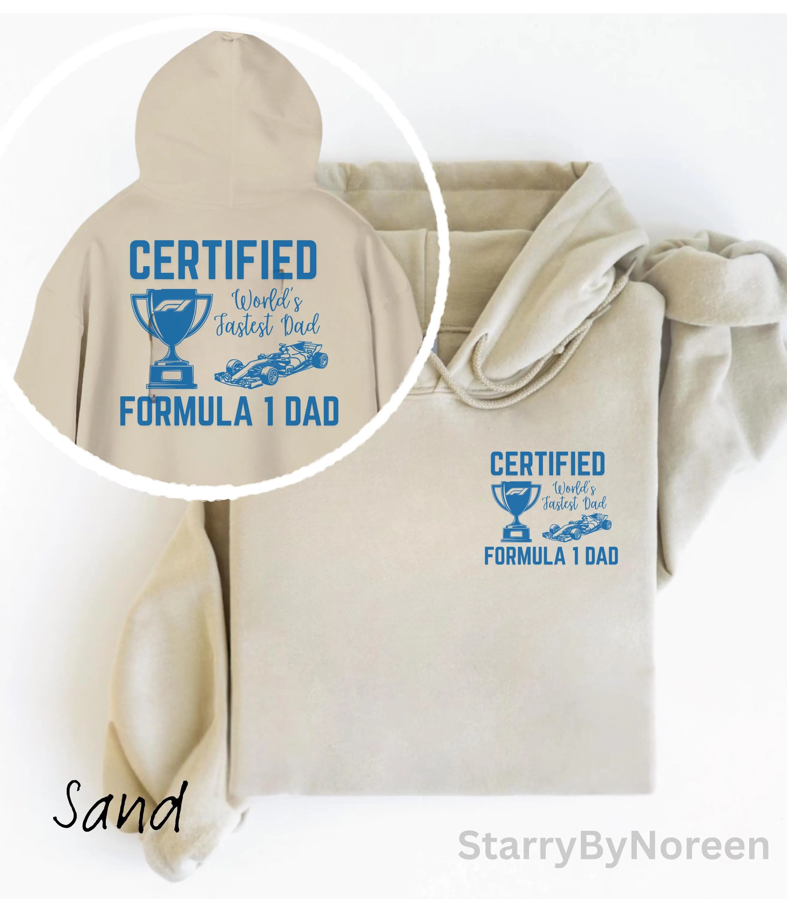 Certified Formula 1 Dad Hoodie, Worlds Fastest Dad, F1 Gift Fathers Day Tee