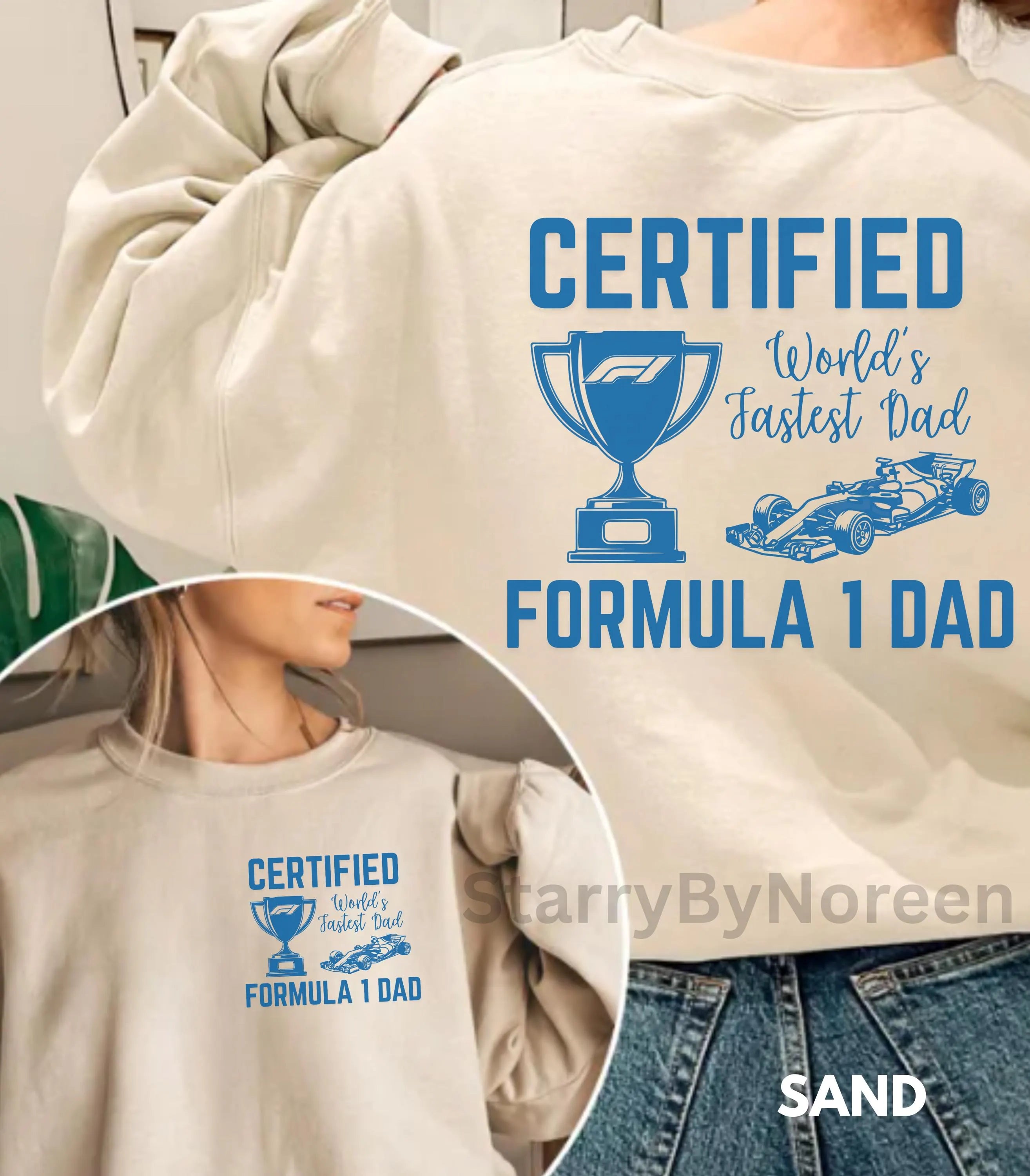 Certified Formula 1 Dad Hoodie, Worlds Fastest Dad, F1 Gift Fathers Day Tee